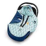 EliMeli EINSCHLAGDECKE für Babyschale - Baby Decke für Autositz und Kinderwagen mit Füllung,...