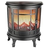 Ideen mit Herz LED-Kamin Nostalgie | Deko Kaminfeuer | elektrisch | batteriebetrieben | ohne Heizung...