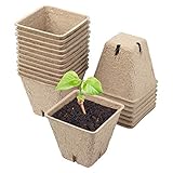 Schramm® Anzuchttöpfe 20, 60 oder 100 Stück aus Zellulose Höhe: 5,5 cm biologisch abbaubar...