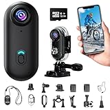 YCCNIU Action Kamera WiFi 4K, wasserdichte Sport-Mini-Actionkamera, Mini-Körperkamera, Kleine...