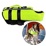 Neusky Pet Hundeschwimmweste Hunde Schwimmwest Badeanzug Safe Life Jacket (L, Blassgrün)