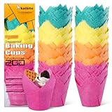 katbite Tulpen Muffinförmchen aus Papier, 200 Stück Cupcake Backbecher für Party Hochzeit...