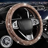 Lenkradhülle mit Strasssteinen, glitzernd, für Auto, SUV, Radzubehör für Damen, Herren,...