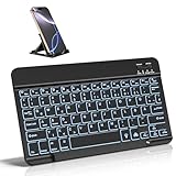 Vobafe Bluetooth Tastatur mit Telefonhalter für iPad Air/Pro/Mini/A16/11/10.9/10.2/iPhone,...