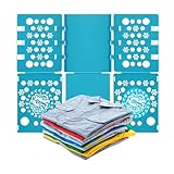 Faltbrett für Kleidung, T-Shirt Falthilfe, Verstellbares und Tragbares Kleider-Faltbrett, Blau,...