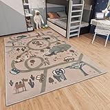 Hanse Home Adventures Kinderteppich - Tier Dschungel Spielteppich Straße Straßenteppich Teppich...