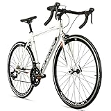 Bergsteiger Tourmalet 28 Zoll Rennrad, Aluminium Gravelbike mit Shimano 14 Gang-Schaltung, Gewicht...