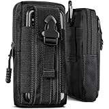 ONEFLOW Survival Case für Sony Xperia 10 VII Handy Gürteltasche aus Nylon mit Karabiner, Taktische...