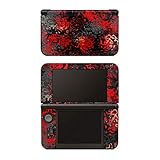 Skins4u Aufkleber Design Schutzfolie Vinyl Skin kompatibel mit Nintendo New 3DS XL Red Plasma