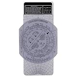 Tagtight E6B Flugcomputer Luftfahrt-Plotter, Navigationsrechner Flight Computer, Kreisförmiger...