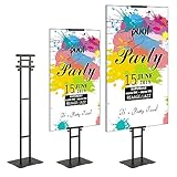 VEVOR Posterständer, höhenverstellbar bis zu 75 Zoll, doppelseitiger, robuster...