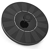 Solar Springbrunnen, Solar Teichpumpe mit 5 Effekte Solar Wasserpumpe Solar schwimmender Fontäne...