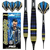 RED DRAGON Luke Humphries Weltmeister 20G Messing Softdart-Set mit Flights und Schäften (Stems)