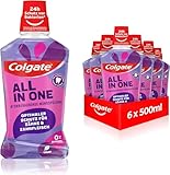 Colgate Mundspülung All In one 6x500 ml – für sofortige & anhaltende Frische und Kariesschutz...