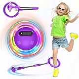 Mein HERZ Kinder Blinkender Springring,Swing Wheel Mit Lichtrad,Faltbarer Blinkender...