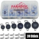 Paradox Fishing Cheburashka Blei Set I 24 Bleie (3g/5g/7g/10g/12g/14g) je 4 Stück mit Box (55...