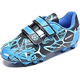 Mitudidi Kinder Fussballschuhe Spike Cleats Professionelle Jungen Mädchen Klettverschluss...