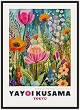 ARTINSPIRIO Kunstposter von Yayoi Kusama (Black Wooden Frame, 28x43 cm)