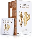 Nutra Tea Ginseng & Ginger - fördert Verdauung & Leistungsfähigkeit, Ingwertee trägt zur...