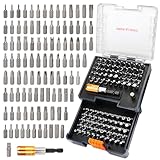 PRIDE&CRAFT 102PC Schraubendreher Bits Set mit 1/4'' Schnellspanner Bithalter, Premium Sicherheits...