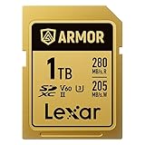 LEXAR Carte SDXC Pro Gold Series Armor UHS-II 1TB V60 IP68 Stainless Steel R280/W210MB/s