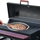 Innovativer Fischgrillkorb zum Grillen - Tragbarer Fischgrillkorb mit stabilem Griff - Grillkorb...