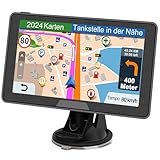 GPS Navigationsgerät für 2024 - Navi 7 Zoll LKW Navigation für Auto PKW, Europa UK 52 Karten,...