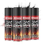 BRESTOL® Trennspray Grill 4x 200 ml - Grillspray mit Antihaftbeschichtung, Trennfett,...