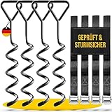 SCHMITZ.Tools Bodenanker Trampolin Erdanker Trampolin Set - Extra sichere Premium Ausführung -...