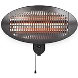 HOME It® Infrarot Terrassenheizstrahler zur Wandmontage, 2000W, 3 Leistungsstufen,...