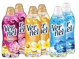 Vernel Weichspüler Mix – 2x Dschungel, 2x Wildrose, 2x Magnolie (37/39 WL) – Duft-Bundle mit...