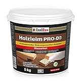 Isolbau Holzleim PRO-D3 - Extra starker Holzkleber für alle Holzarten, für Innen & Außen,...