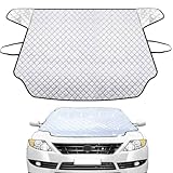 Frontscheibenabdeckung Winter, 153 * 125CM Windschutzscheibenabdeckung Auto Abdeckplane Winter...