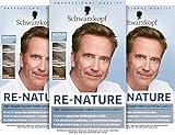 Re-Nature Männer Mittelblond bis Mittelbraun (3 x 145 ml), Re-Pigmentierungs-Creme, stellt ohne...