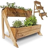 Onbest Hochbeet – aus hochwertigem Holz – perfekt für Garten/Terrasse/Balkon – mit 2 oder 3...