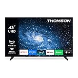 Thomson 43 Zoll (109 cm) UHD LED Smart TV mit Fire TV, Alexa Sprachsteuerung, AirPlay, Wi-Fi, Triple...