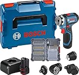 Bosch Professional 12V System Akku Bohrschrauber GSR 12V-15 FC - FlexiClick System (inkl. 2x 2.0 GBA...