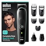 Braun All-In-One Bartpflege Bodygroomer Set, 8-in-1 Barttrimmer / Bartschneider, Nasenhaartrimmer,...