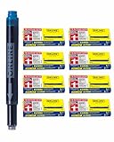 ONLINE 40x kompatible LAMY Patronen blau, auch für Pelikan, Stabilo etc, Universal Tintenpatronen,...