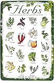 DODINO 20x30cm blechschilder Küchen Deko Garten Kräuter Wand Metall Schild