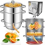 KARL HAUSMANN Dampfentsafter aus Edelstahl - 5L - Entsafter für alle Herdarten auch...