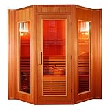 XXXL Luxus Finnische Sauna SET Sauna inkl. Harvia Saunaofen Modell 2022 5 Pers.