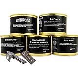 Hausmacher Wurst Geschenkset – 5 Sorten im Set (Leberwurst, Lyoner, Bierwurst, Bratwurst,...