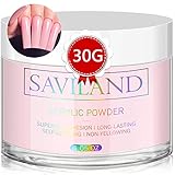 Saviland Rosa Acrylpulver Für Nägel - Professionelles Acrylpulver für die Verlängerung von Acryl...