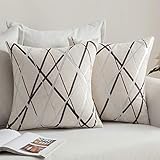 MIULEE Weihnachten Kissenbezug Dekorative Chenille Geometrisch Moderne Dekokissen Kissenbezüge...