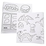 BESTonZON 2 Rollen Kinder Graffiti Schriftrolle Kinder Graffiti Papier Zeichenpapier Malplakat Für...