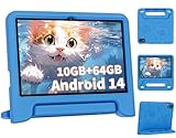 JIKOCXN Kinder Tablet 10 Zoll Android 14, Octa Core Tablet für Kinder, 10GB RAM+64GB ROM, FHD...