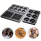 Russell Hobbs Zusatzplatten 3er Set [Cake Pop, Mini Donut & Churros] Ergänzung für 3-1...