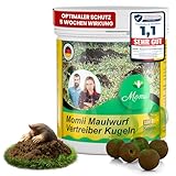 Momii Maulwurf Vertreiber-Kugeln mit Sofort- und Langzeitwirkung - effektives Mittel gegen...