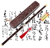 Professionelle Flöte Dizi, NICOSHINE Chinesisches Instrument im Alter von Palisander Dizi C Key